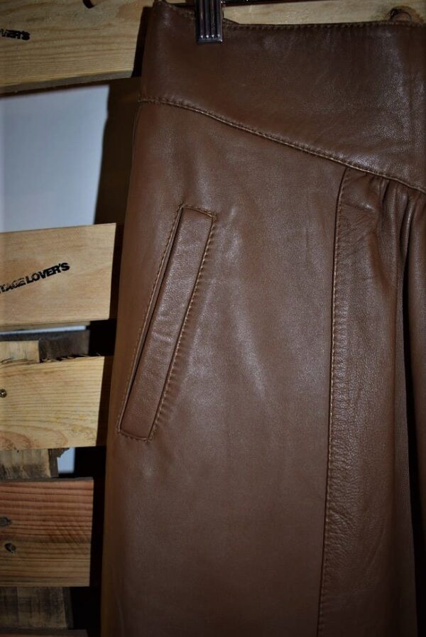 Jupe En Cuir Vintage – Image 3