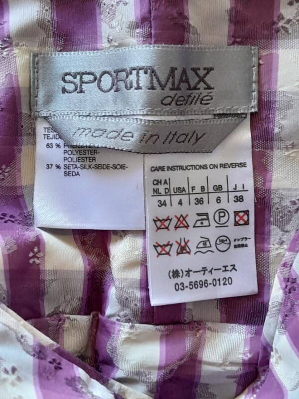 Sportmax Robe Bustier Carreaux  Vichy – Image 6