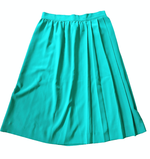 Jupe Plissée En Soie