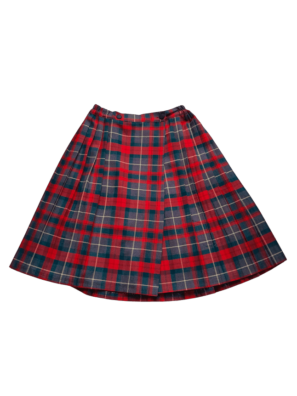 Jupe Midi Kilt plissée Tartan Vintage