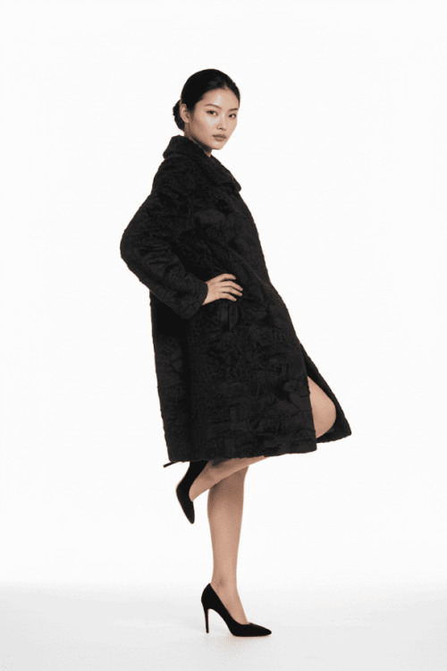 Manteau Astrakan Claude Alexandre Paris