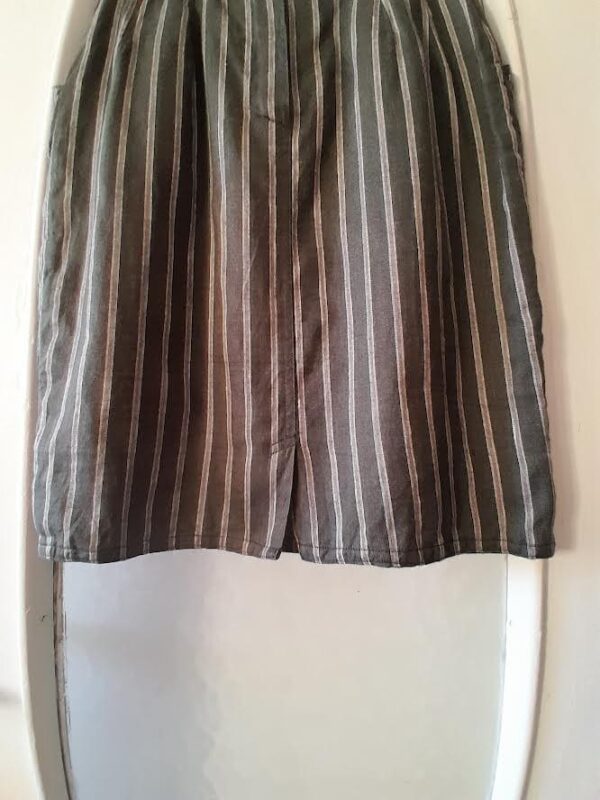Jupe Crayon En Lin Penny Black – Image 4