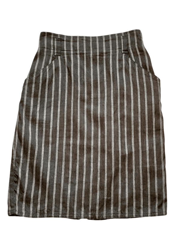 Jupe Crayon En Lin Penny Black
