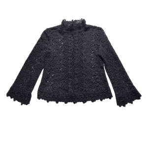 Haut Zara Woman Col Roulé Guipure