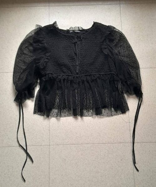 Blouse  En Tulle Zara Woman