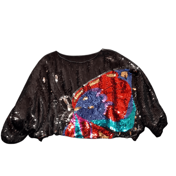 Haut Sequin Vintage Année 80