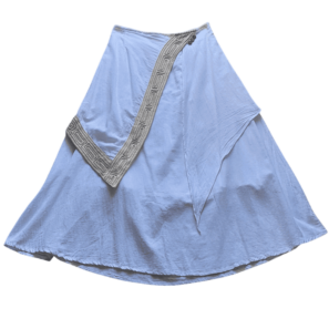 Jupe Trapèze En Coton Blanc Du Nil