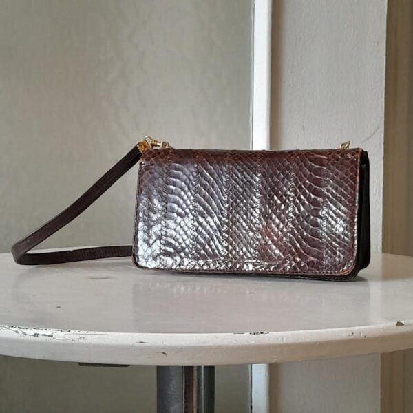 Petite Pochette En Python Vintage – Image 7