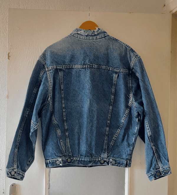 Veste en Jean Oversize Doublé Laine Aztèque – Image 4
