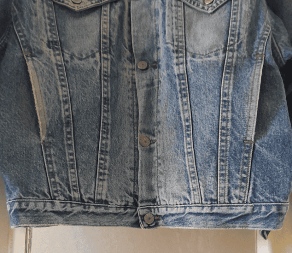 Veste en Jean Oversize Doublé Laine Aztèque – Image 8