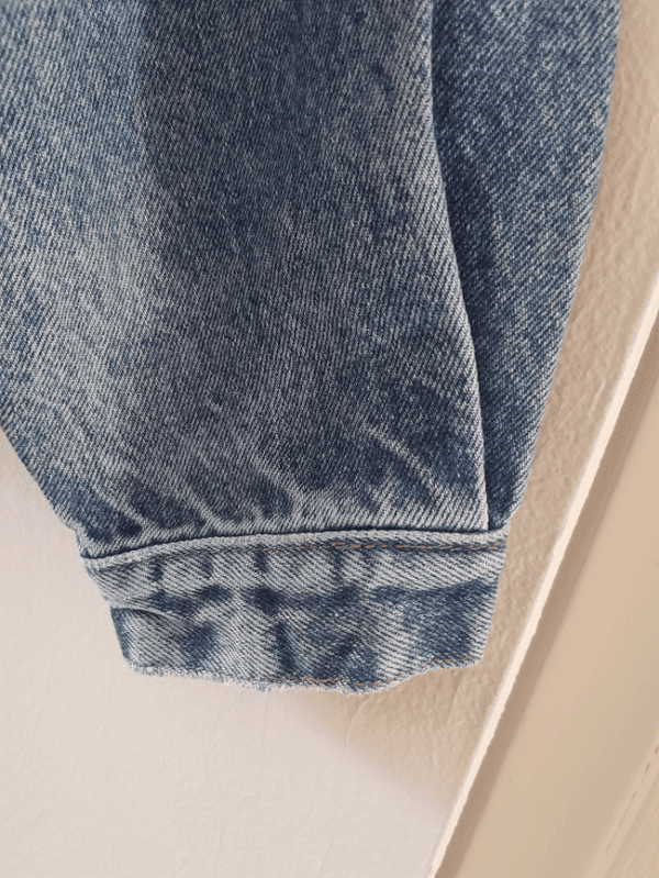 Veste en Jean Oversize Doublé Laine Aztèque – Image 13