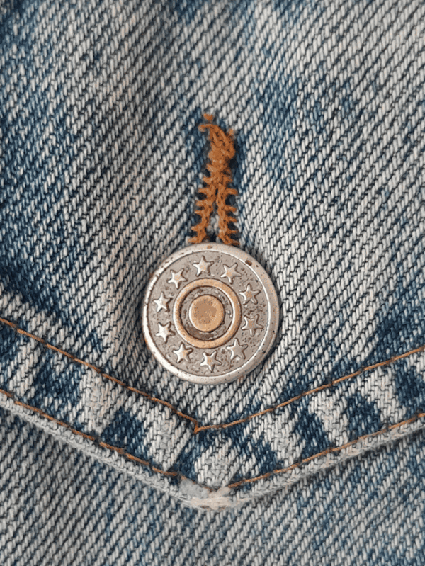 Veste en Jean Oversize Doublé Laine Aztèque – Image 11