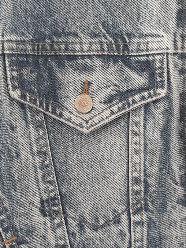 Veste en Jean Oversize Doublé Laine Aztèque – Image 15