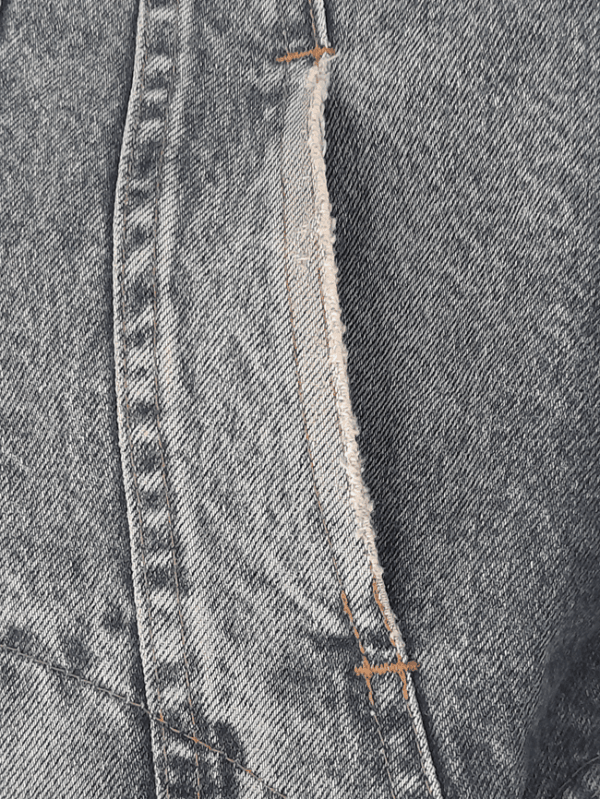Veste en Jean Oversize Doublé Laine Aztèque – Image 12