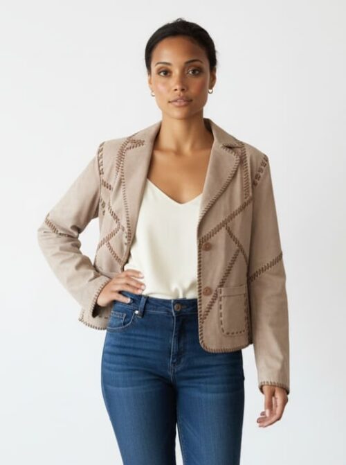 Veste En Cuir D'agneau Vittorio Forti