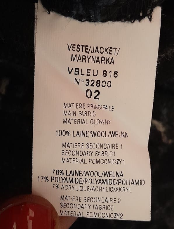 Veste En Laine Spencer Jacqueline Riu Paris – Image 8