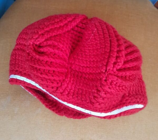 Béret Au Crochet En Laine Vintage – Image 3