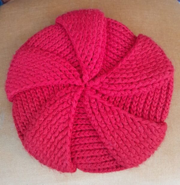 Béret Au Crochet En Laine Vintage – Image 4
