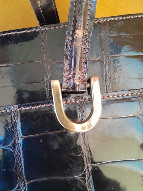 Sac à Main En Croco Vintage – Image 7