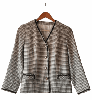 Veste Tweed Style Chanel Vintage