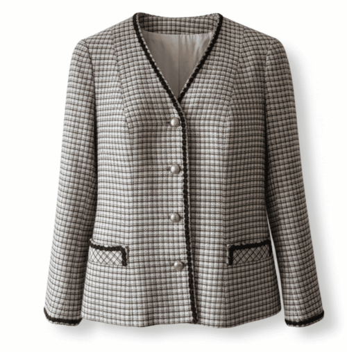 Veste Tweed Style Chanel Vintage