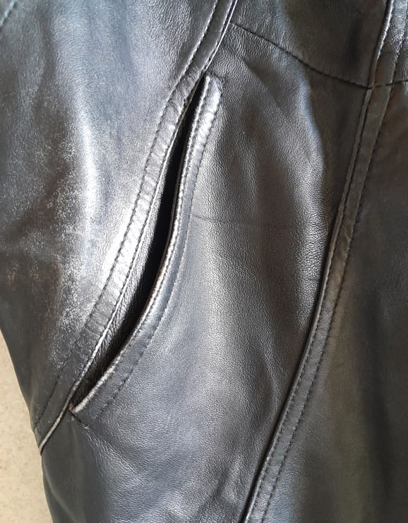 Manteau Femme Cuir Vintage 80s – Image 7