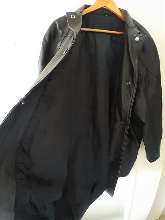 Manteau Femme Cuir Vintage 80s – Image 8