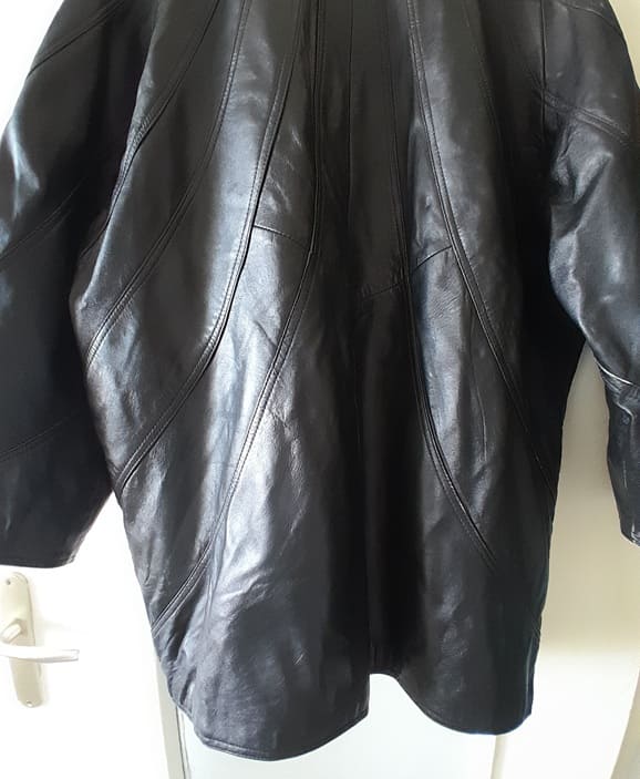 Manteau Femme Cuir Vintage 80s – Image 9