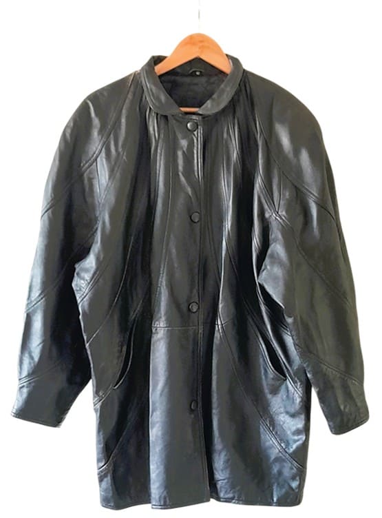 Manteau Femme Cuir Vintage 80s – Image 11