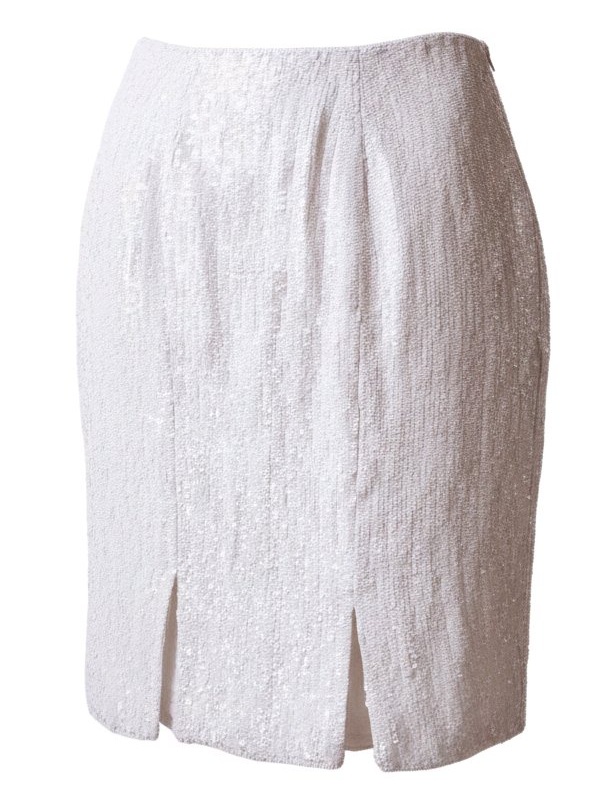 Jupe Vintage Dupuré Paris Soie & Sequin – Image 4