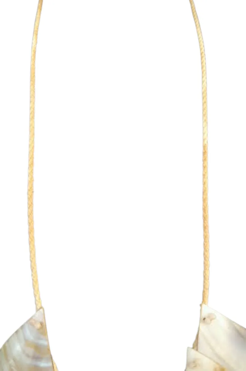 Collier Sautoir Nacre Véritable Vintage – Image 4