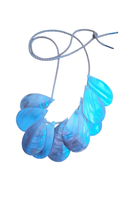 Collier Sautoir Nacre Véritable Vintage