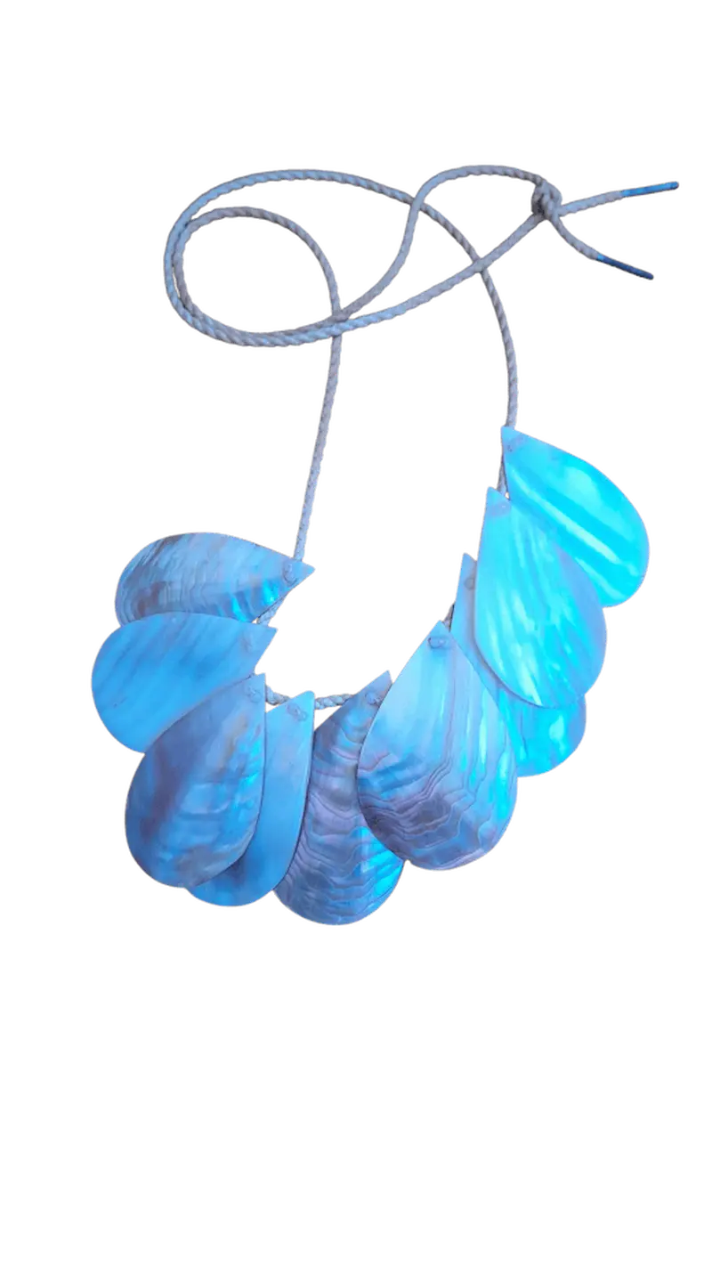 Collier Sautoir Nacre Véritable Vintage