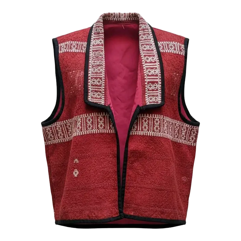 Gilet Sans Manches Artisanal Ethnique