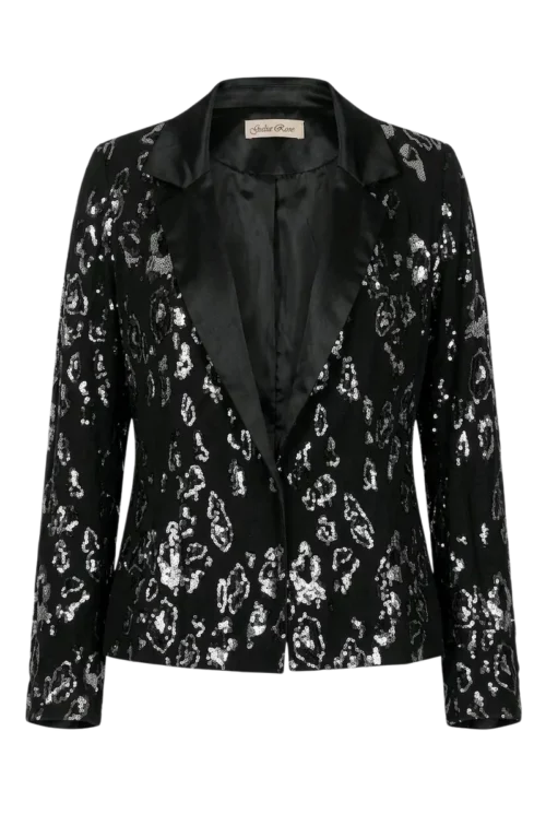 Blazer Sequin Scarlet Roos