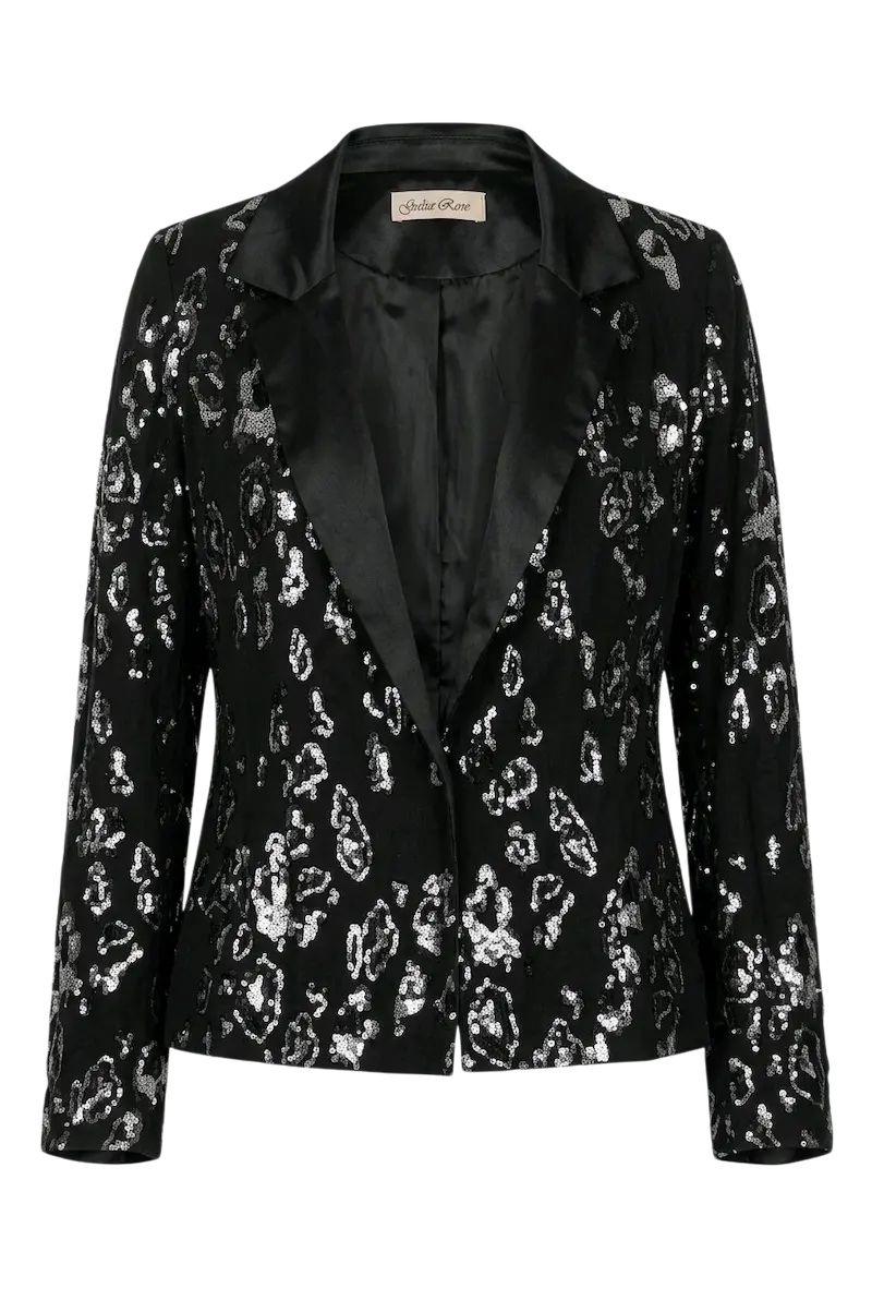 Blazer Sequin Scarlet Roos