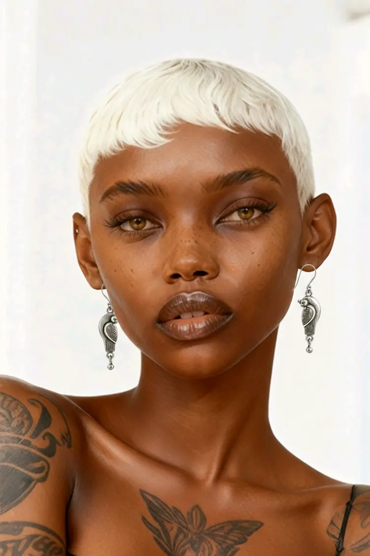 Boucles D'oreilles Pendentifs Argent Massif – Image 7
