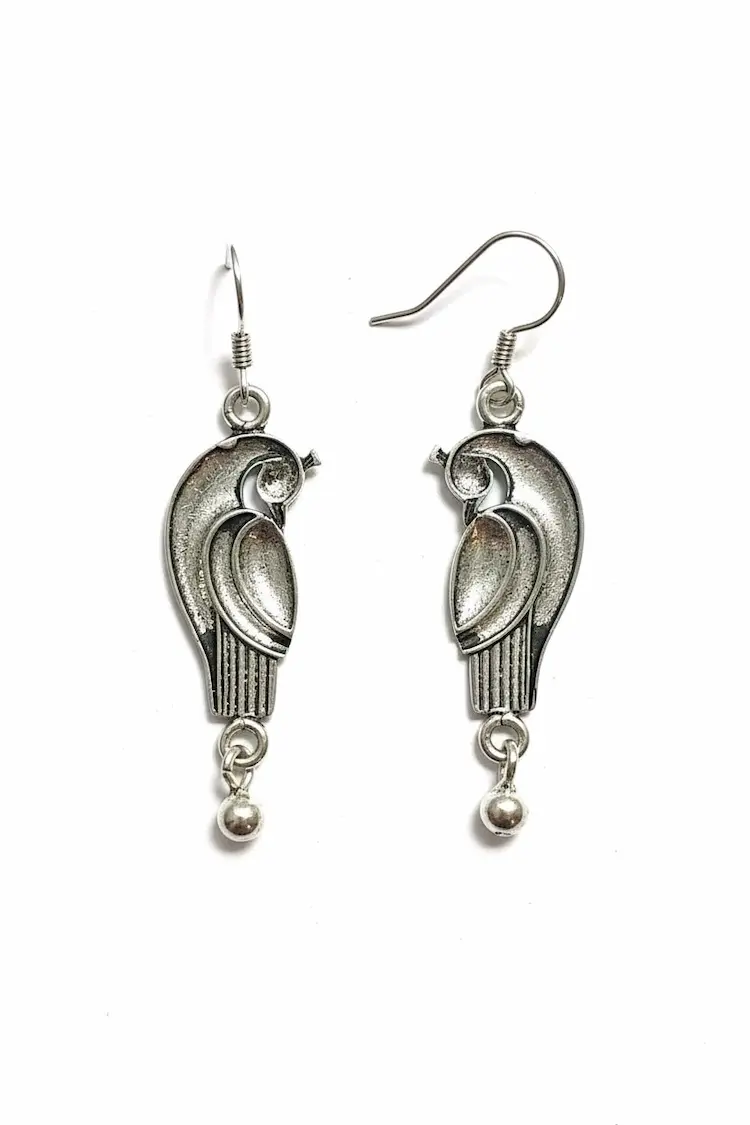 Boucles D'oreilles Pendentifs Argent Massif – Image 8
