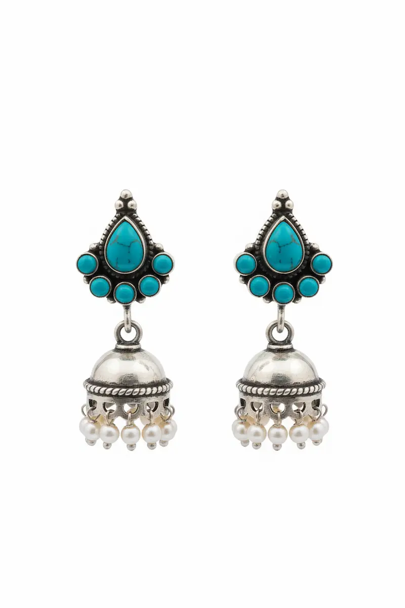 Bloucles D'oreilles Jhumka – Image 3