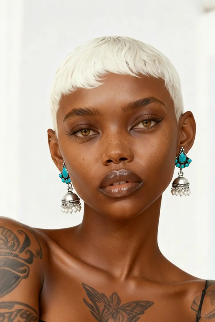 Bloucles D'oreilles Jhumka – Image 7