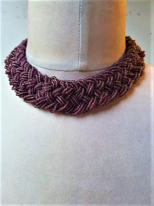 Collier ras de cou torsade de perles – Image 3