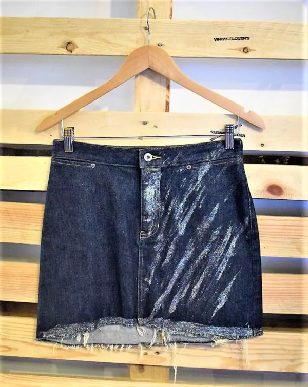 Jupe Jean's Brut Customisée – Image 2