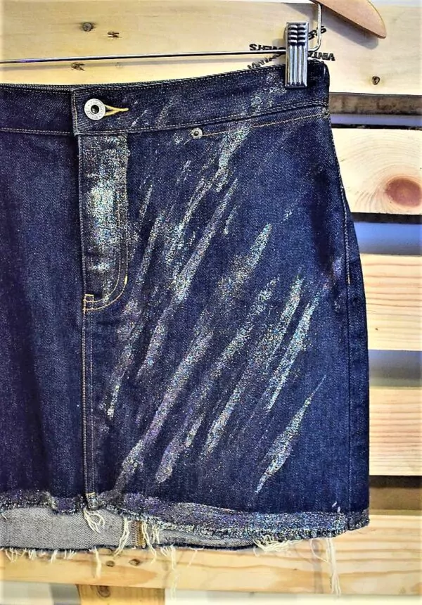 Jupe Jean's Brut Customisée – Image 3