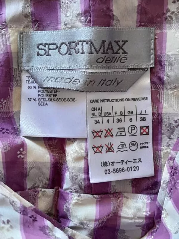 Sportmax Robe Bustier Carreaux  Vichy – Image 6