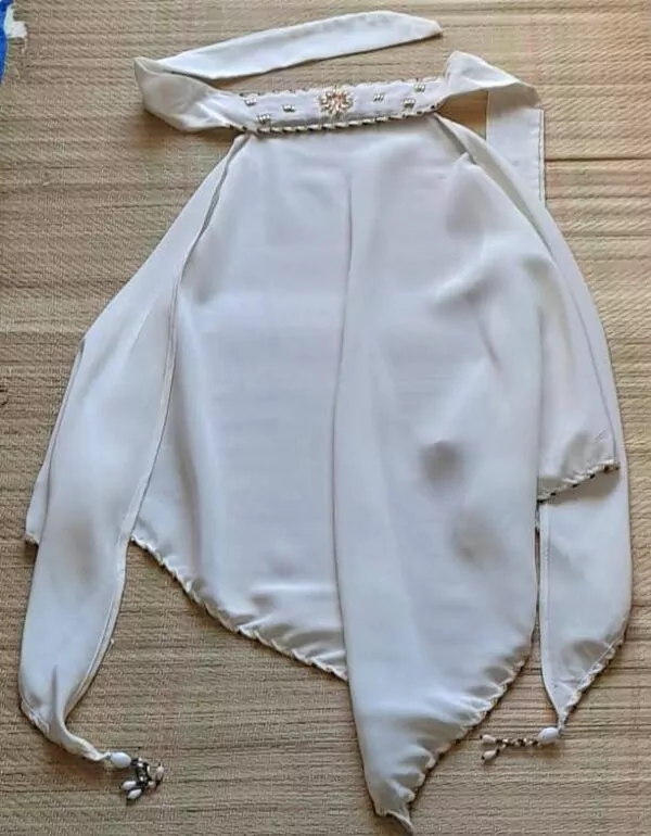 Haut Perlé Dos Nu Vintage – Image 11