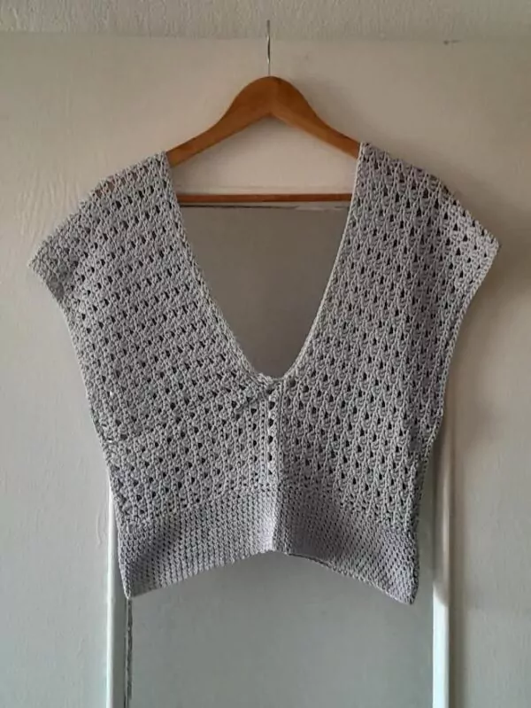 Crop Top Crochet Vintage – Image 5