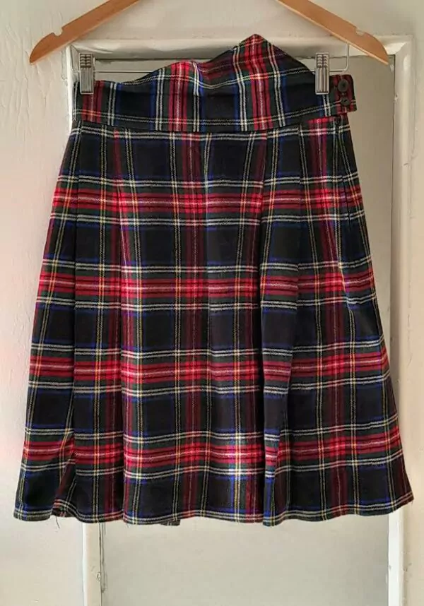 Jupe Tartan En Laine Vintage – Image 3