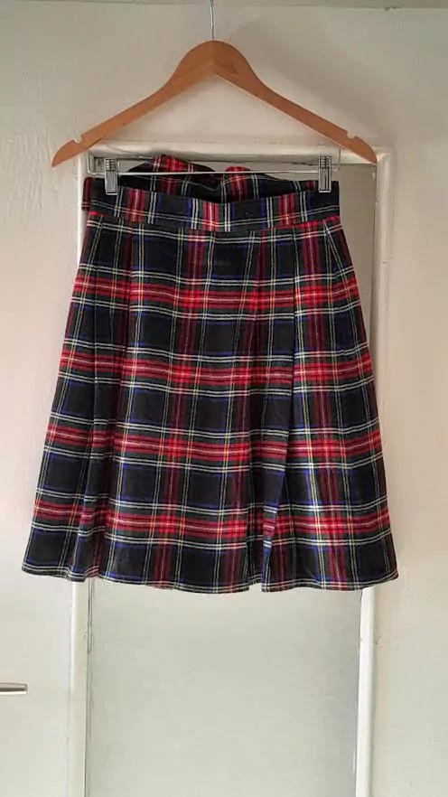 Jupe Tartan En Laine Vintage – Image 4