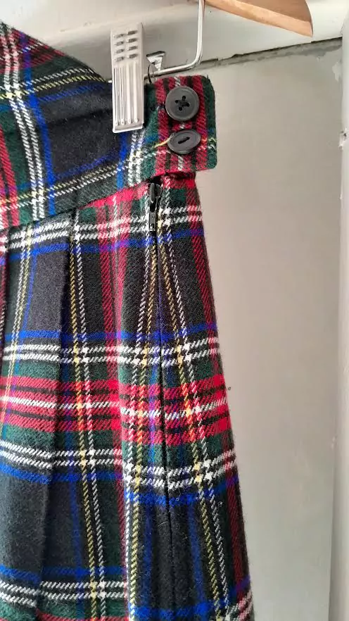 Jupe Tartan En Laine Vintage – Image 5
