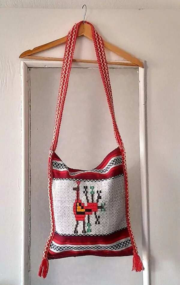 Besace En Laine Vintage – Image 2